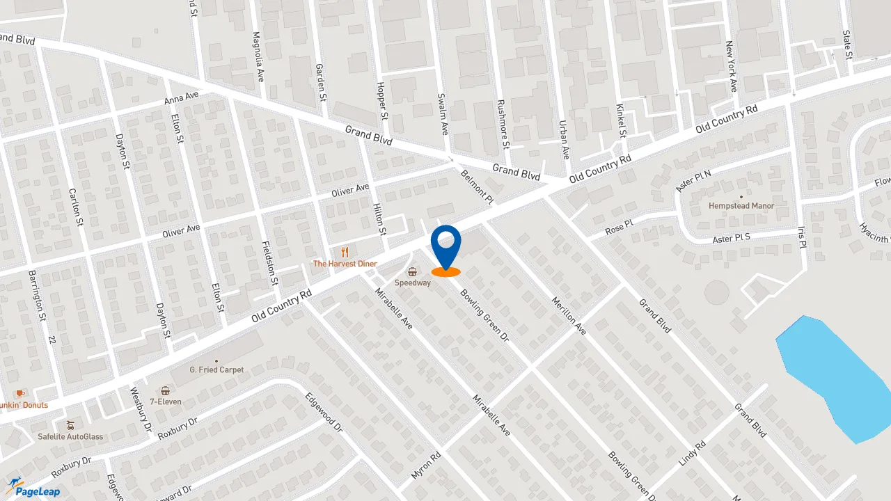 https://pageleap.com map showing location of Subway in Village Of Westbury.