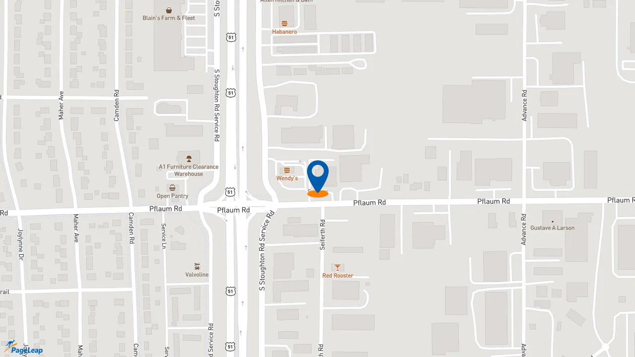 https://pageleap.com map showing location of Subway in Madison.