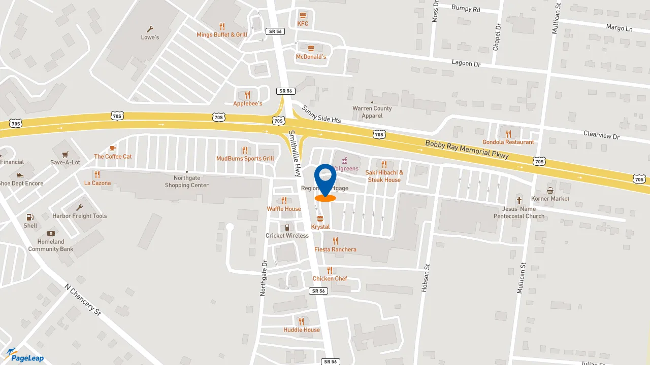https://pageleap.com map showing location of Subway in Mcminnville.