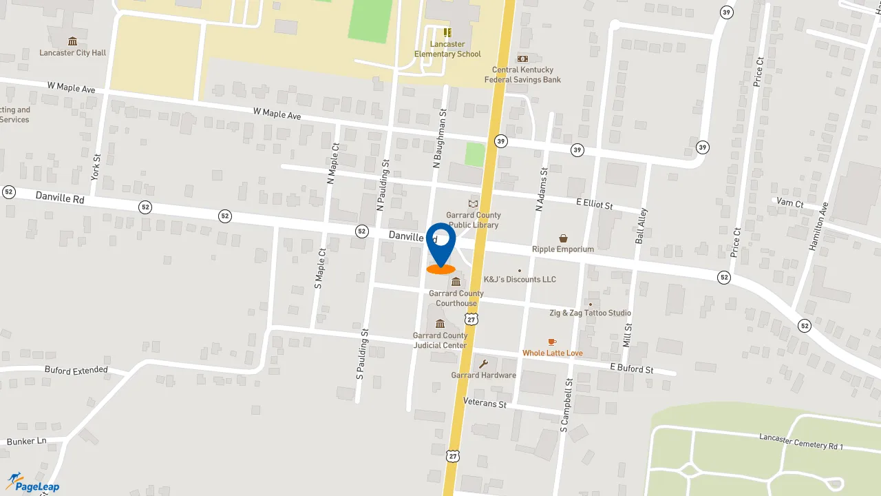 https://pageleap.com map showing location of Subway in Lancaster.