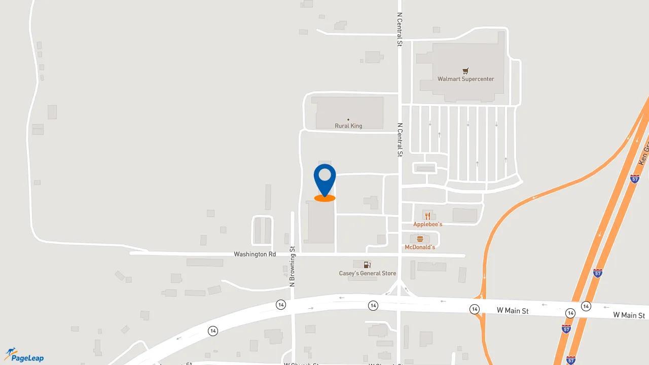 https://pageleap.com map showing location of Subway in Benton.