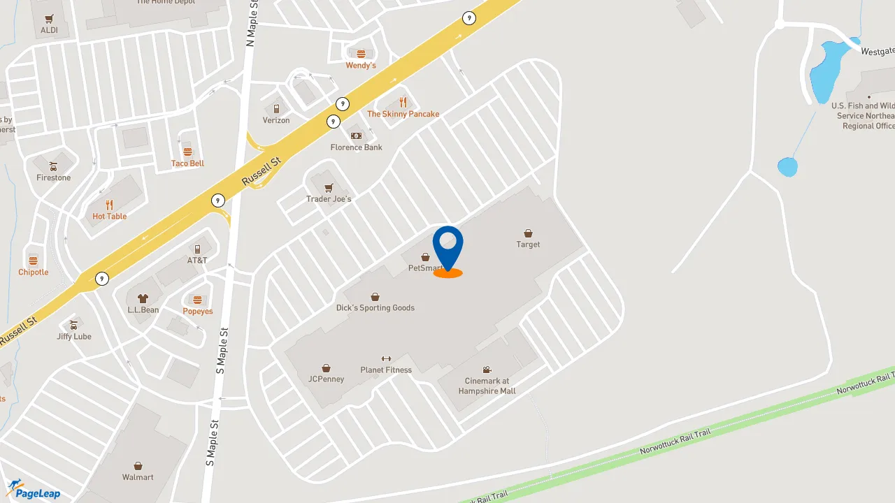 https://pageleap.com map showing location of Subway in Little Silver.