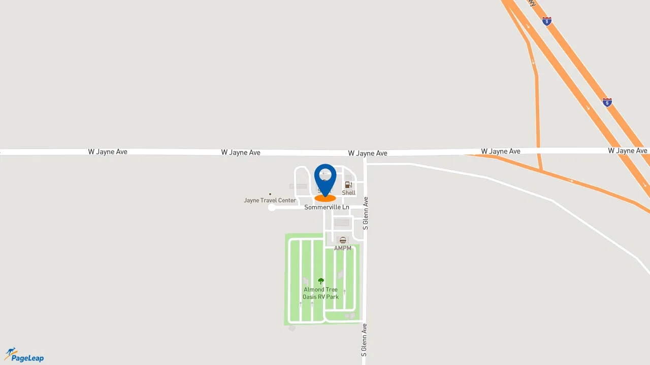 https://pageleap.com map showing location of Subway in Coalinga.