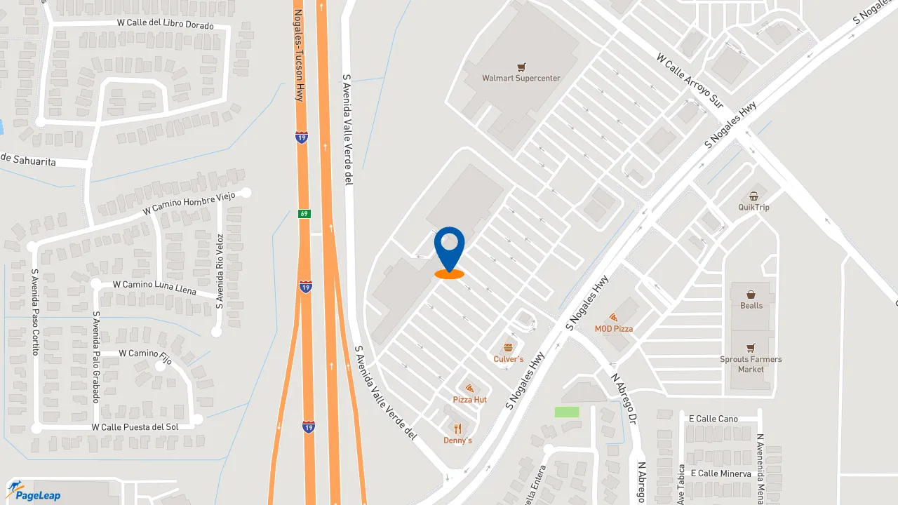 https://pageleap.com map showing location of Subway in Green Valley.