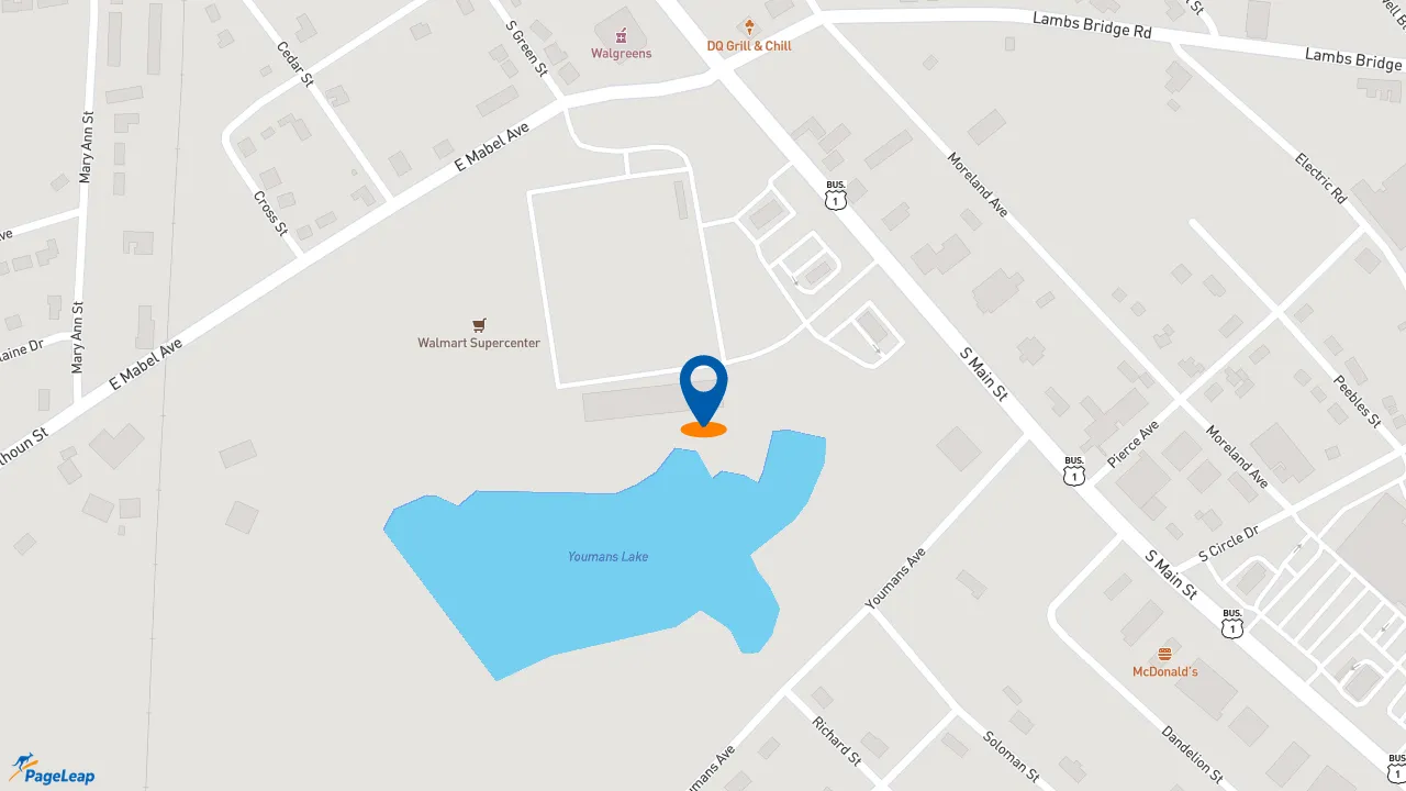 https://pageleap.com map showing location of Subway in Swainsboro.