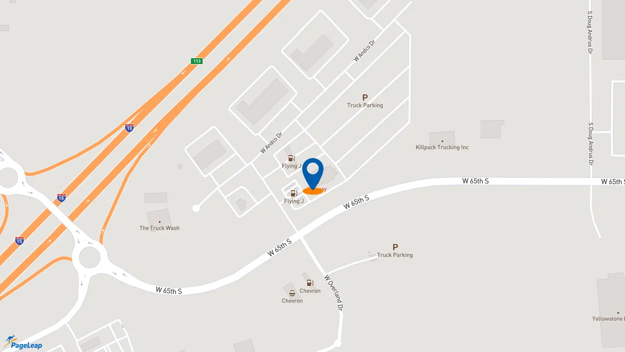 https://pageleap.com map showing location of Subway in Idaho Falls.
