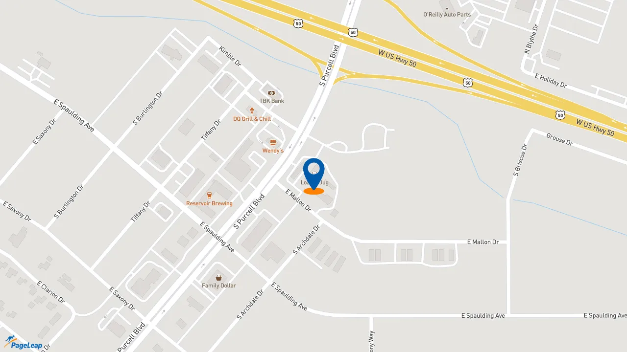 https://pageleap.com map showing location of Subway in Pueblo West.