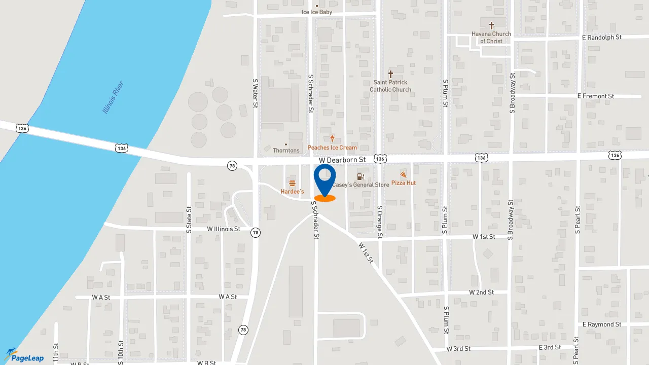 https://pageleap.com map showing location of Subway in Havana.