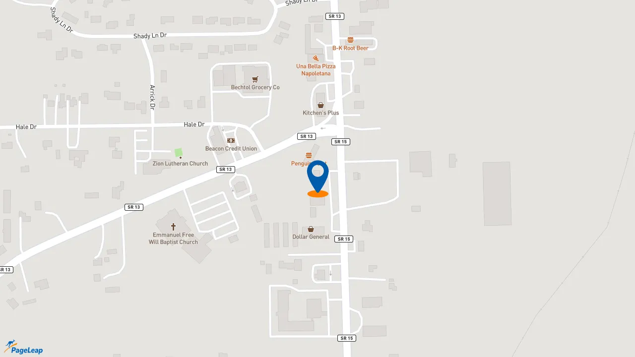https://pageleap.com map showing location of Subway in Wabash.