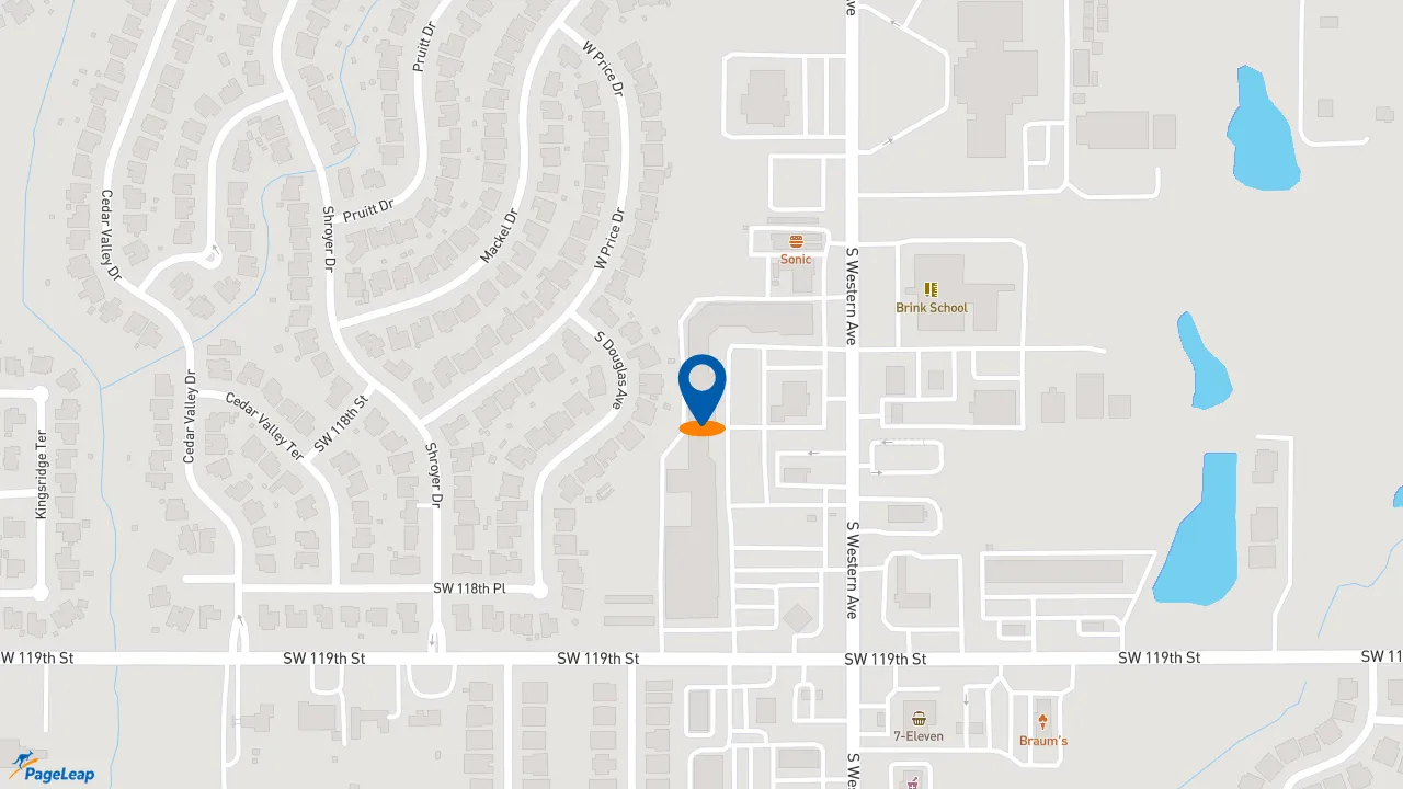 https://pageleap.com map showing location of Subway in Oklahoma City.