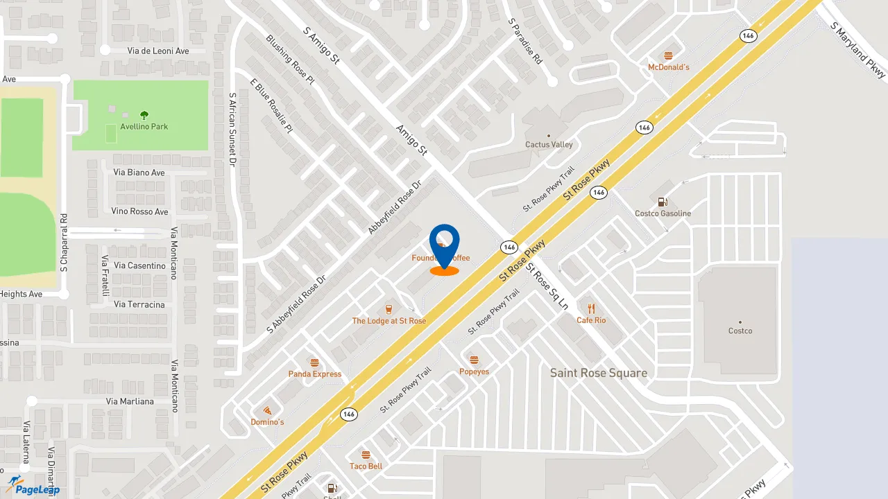 https://pageleap.com map showing location of Subway in Henderson.