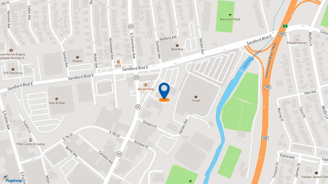 https://pageleap.com map showing location of Subway in City Of Mount Vernon.
