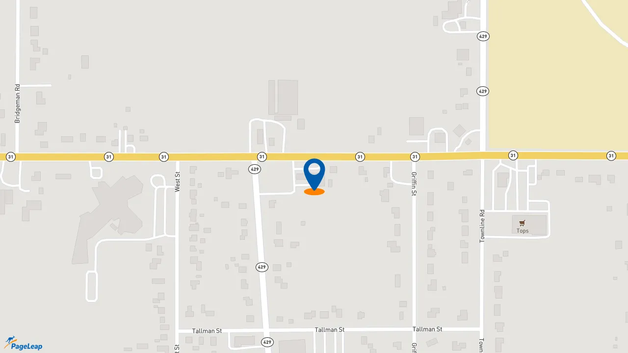 https://pageleap.com map showing location of Subway in Sanborn.