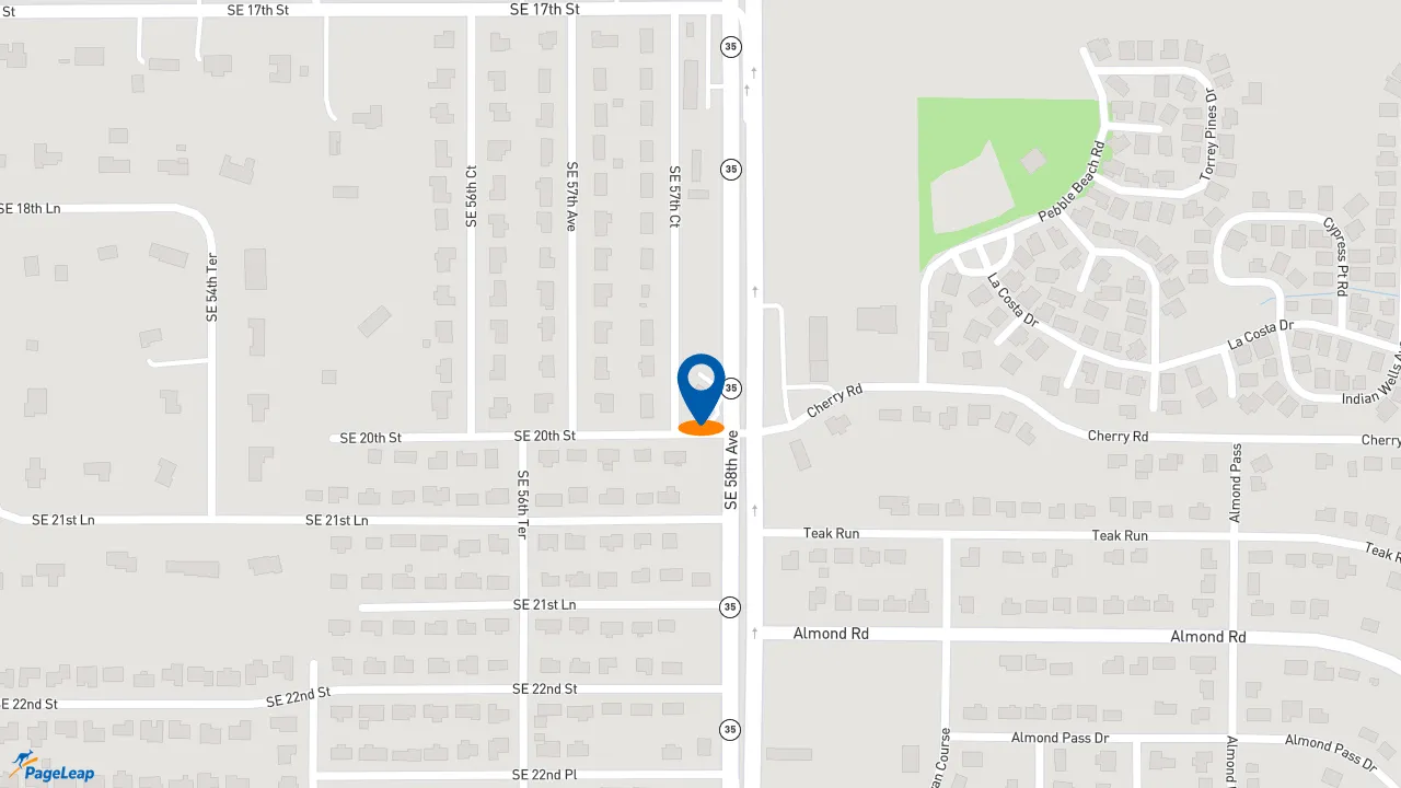 https://pageleap.com map showing location of Subway in Ocala.