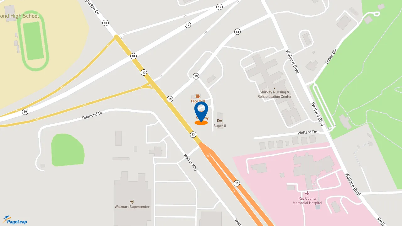 https://pageleap.com map showing location of Subway in Richmond.