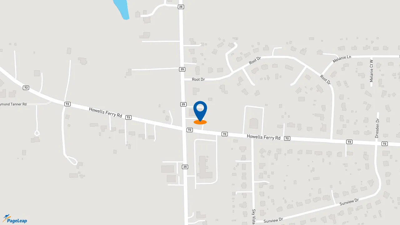 https://pageleap.com map showing location of Subway in Semmes.