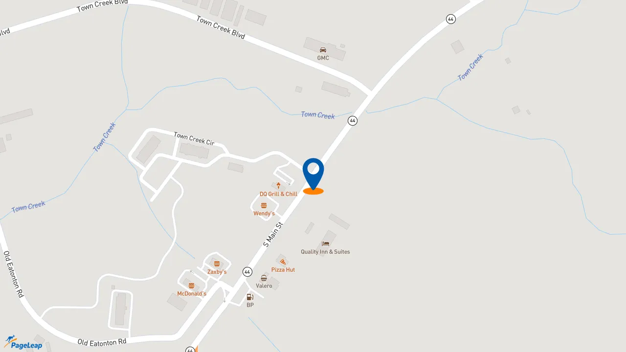 https://pageleap.com map showing location of Subway in Greensboro.