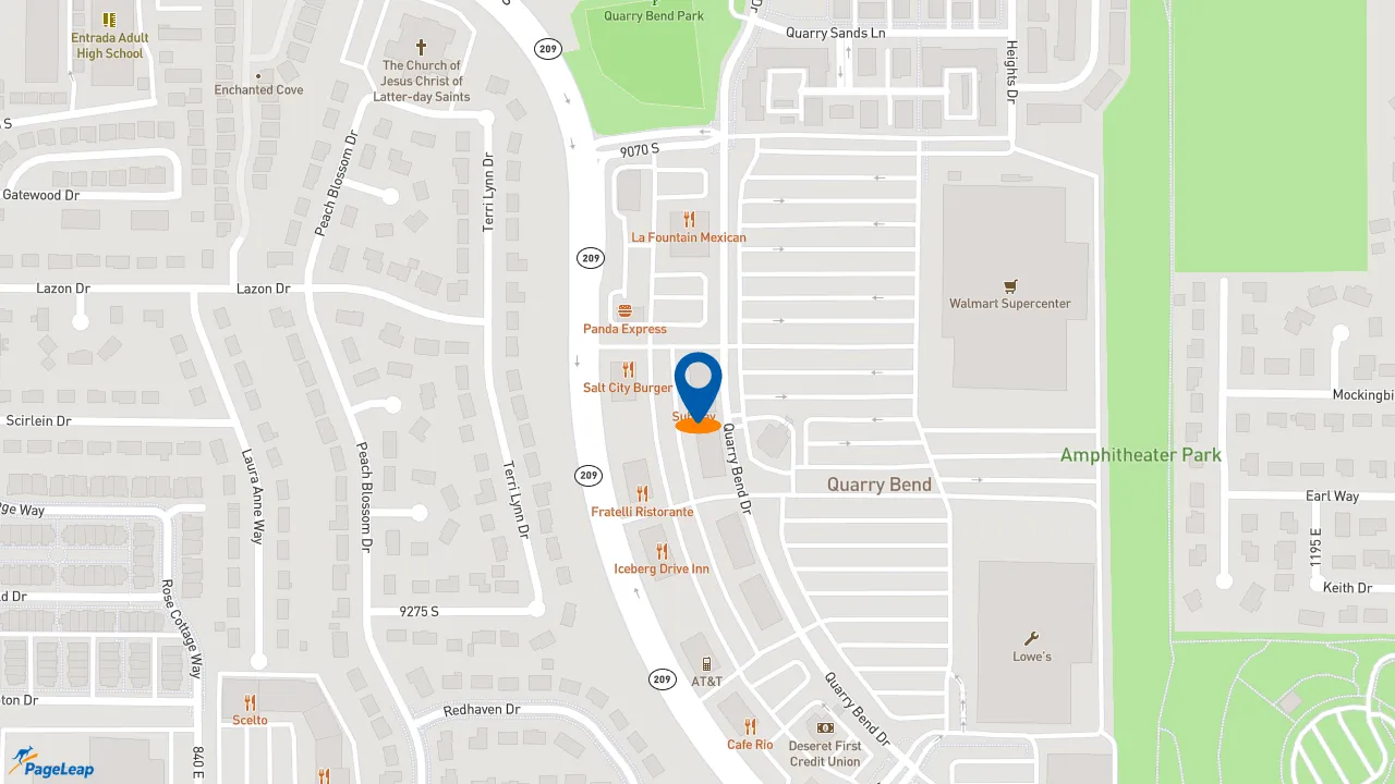 https://pageleap.com map showing location of Subway in White City.