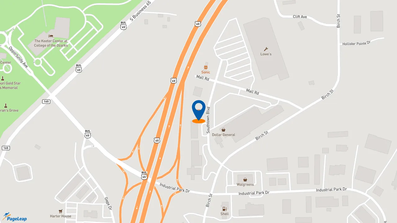 https://pageleap.com map showing location of Subway in Hollister.