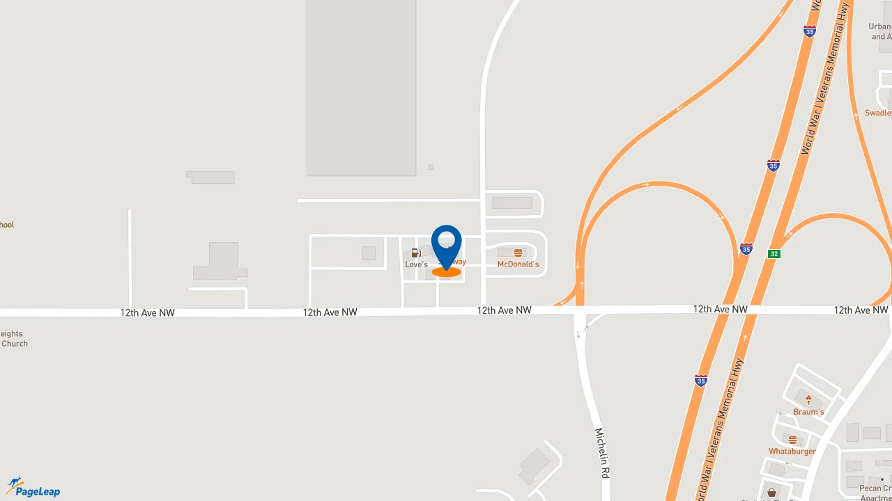 https://pageleap.com map showing location of Subway in Ardmore.