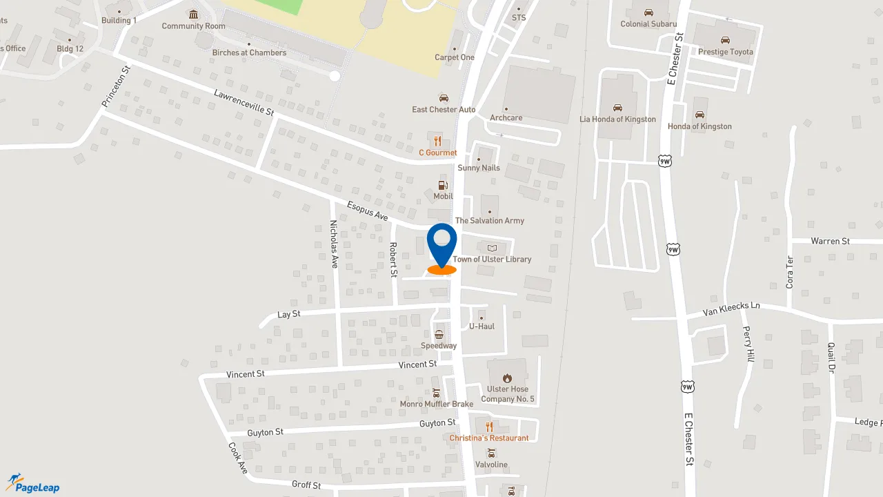https://pageleap.com map showing location of Subway in City Of Kingston.