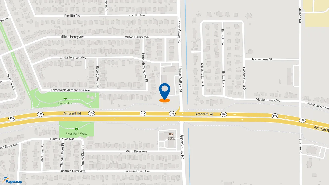 https://pageleap.com map showing location of Subway in El Paso.