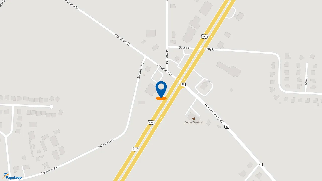 https://pageleap.com map showing location of Subway in Headland.