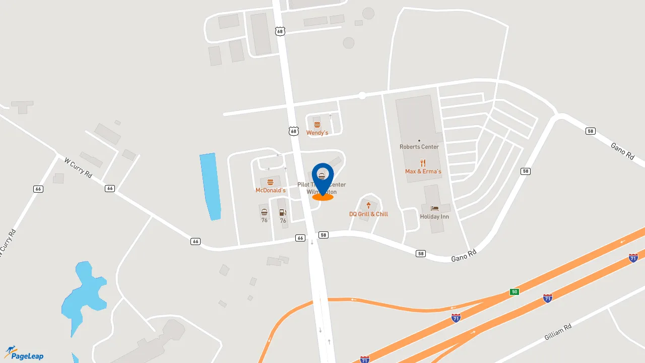 https://pageleap.com map showing location of Subway in Wilmington.