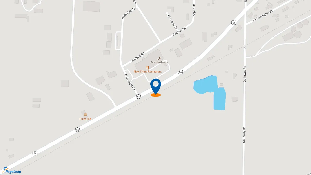 https://pageleap.com map showing location of Subway in Vandalia.