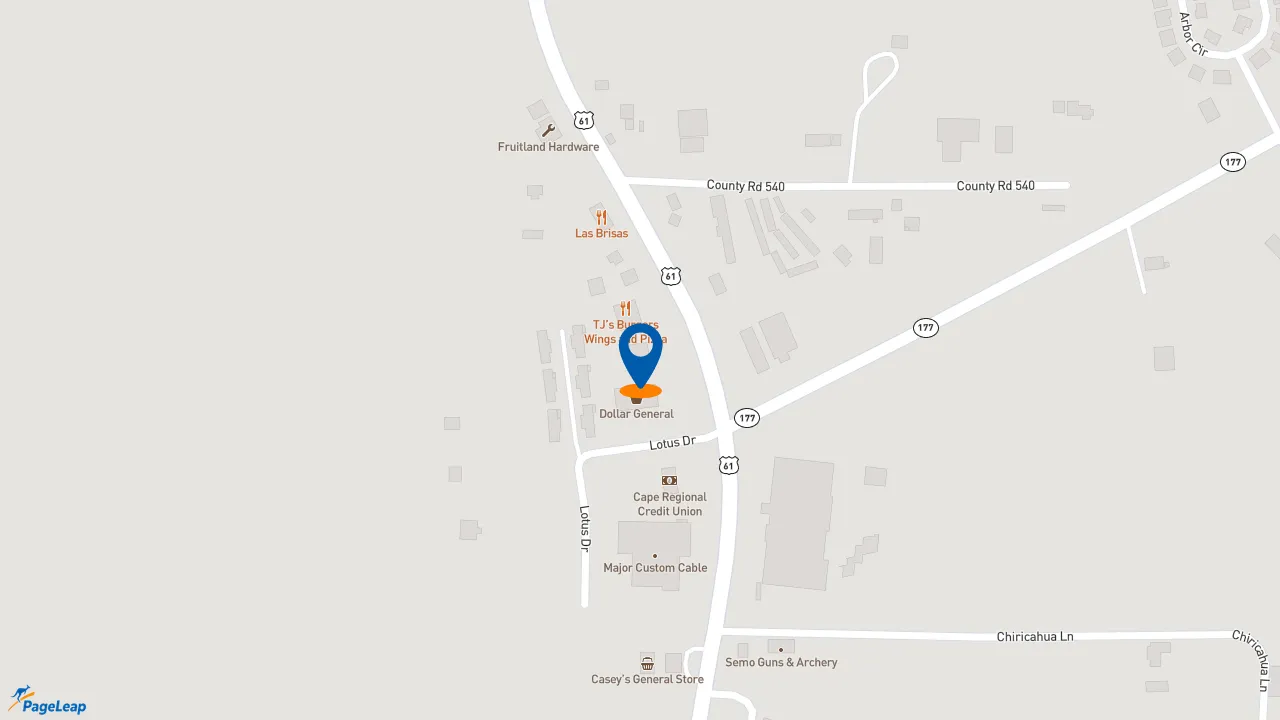 https://pageleap.com map showing location of Subway in Jackson.