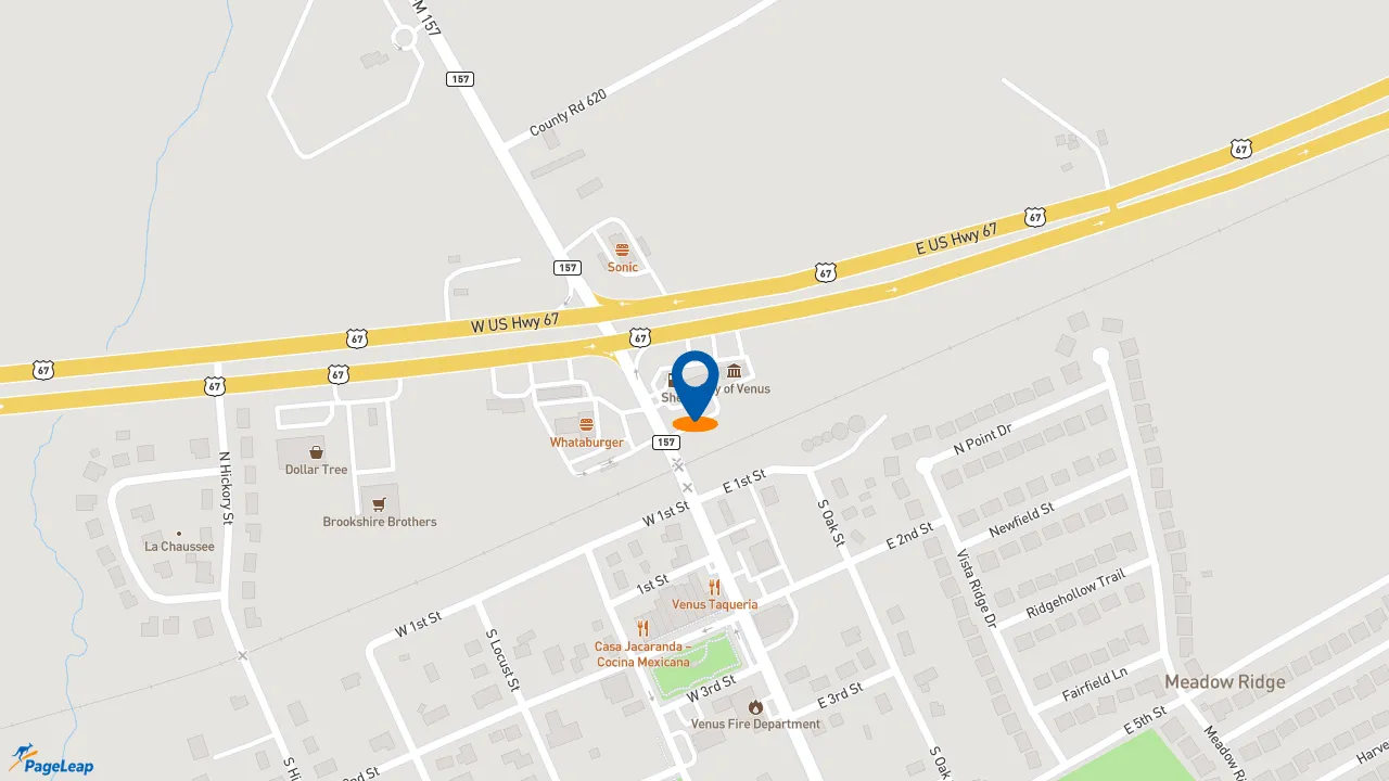 https://pageleap.com map showing location of Subway in Venus.
