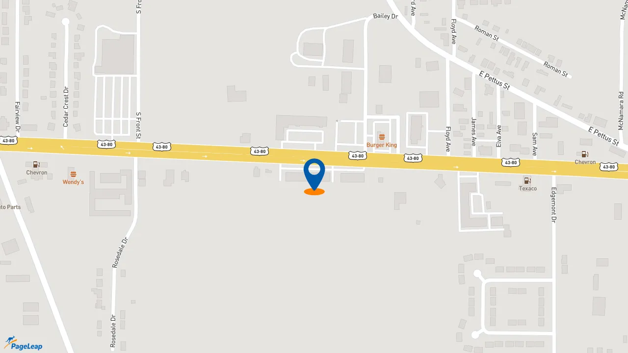 https://pageleap.com map showing location of Subway in Demopolis.