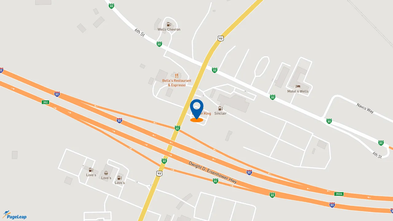 https://pageleap.com map showing location of Subway in Wells.