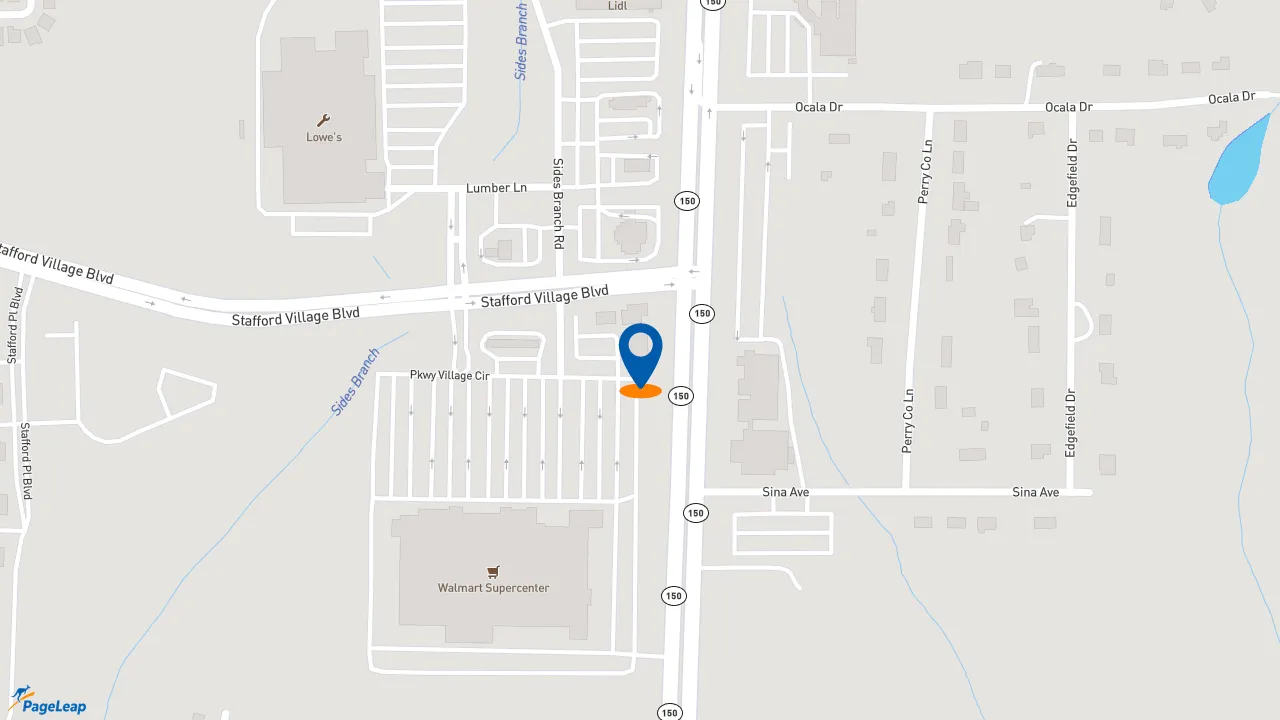 https://pageleap.com map showing location of Subway in Winston Salem.