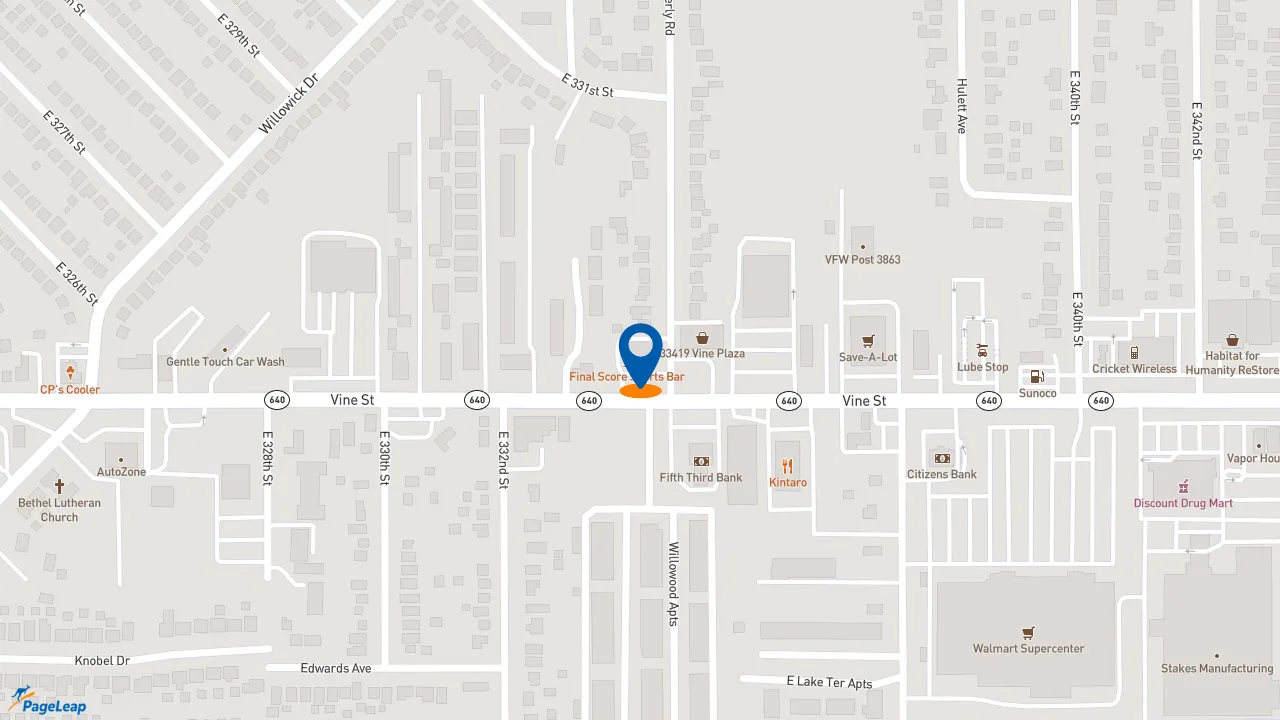 https://pageleap.com map showing location of Subway in Eastlake.