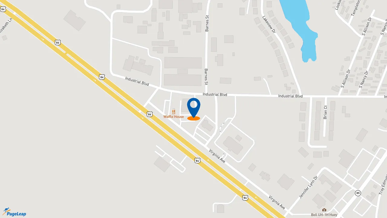https://pageleap.com map showing location of Subway in Daleville.