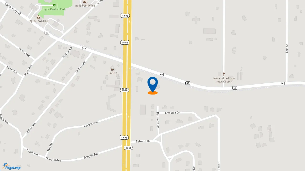 https://pageleap.com map showing location of Subway in Inglis.