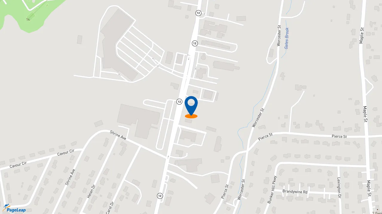 https://pageleap.com map showing location of Subway in West Boylston.