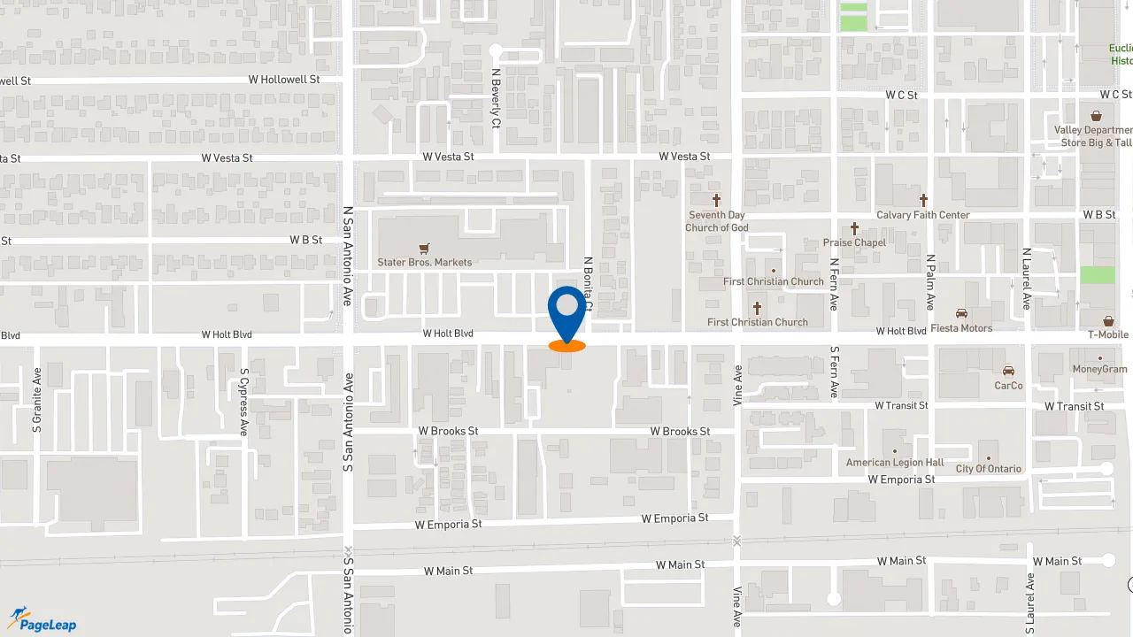 https://pageleap.com map showing location of Subway in Ontario.