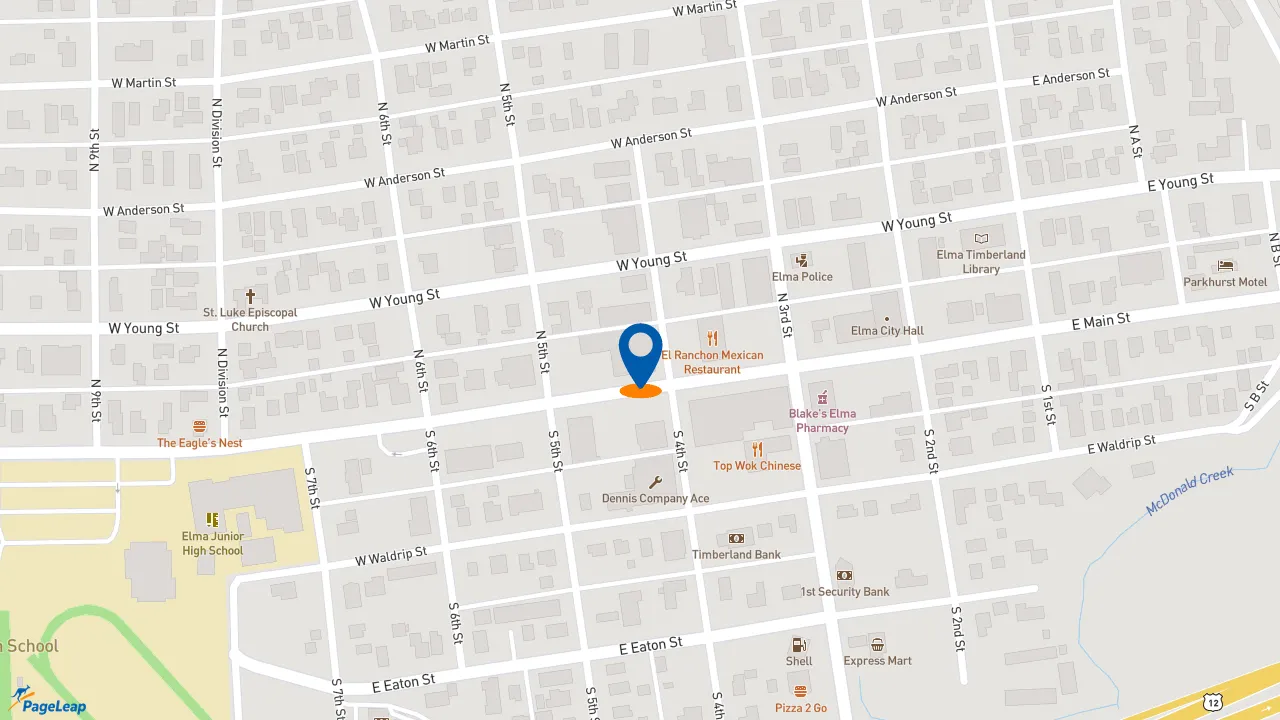 https://pageleap.com map showing location of Subway in Elma.