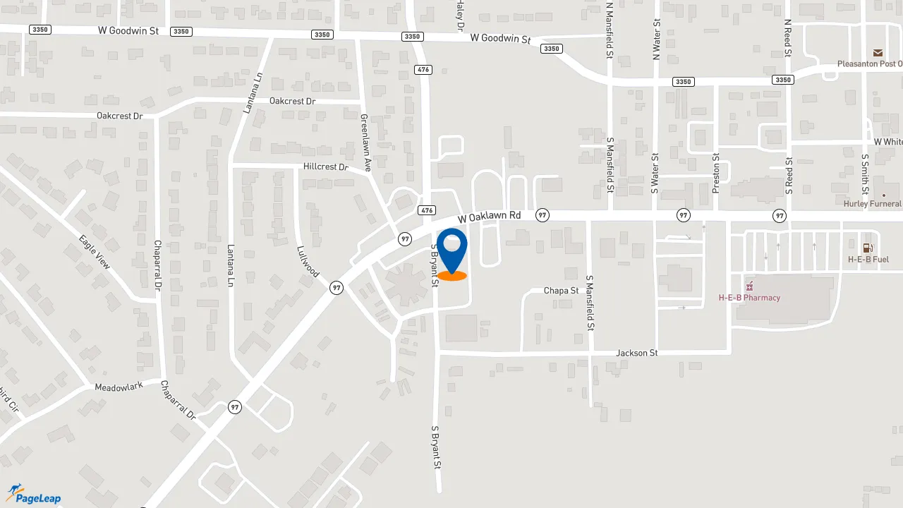 https://pageleap.com map showing location of Subway in Pleasanton.