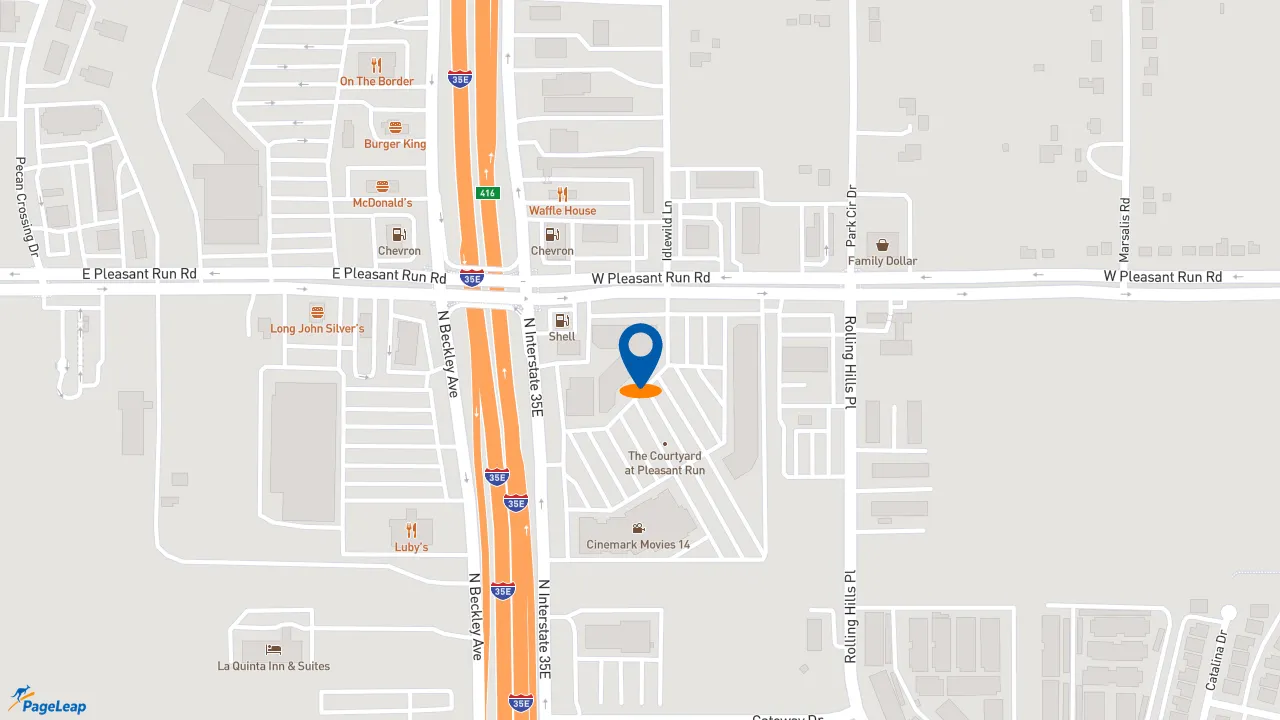 https://pageleap.com map showing location of Subway in Lancaster.
