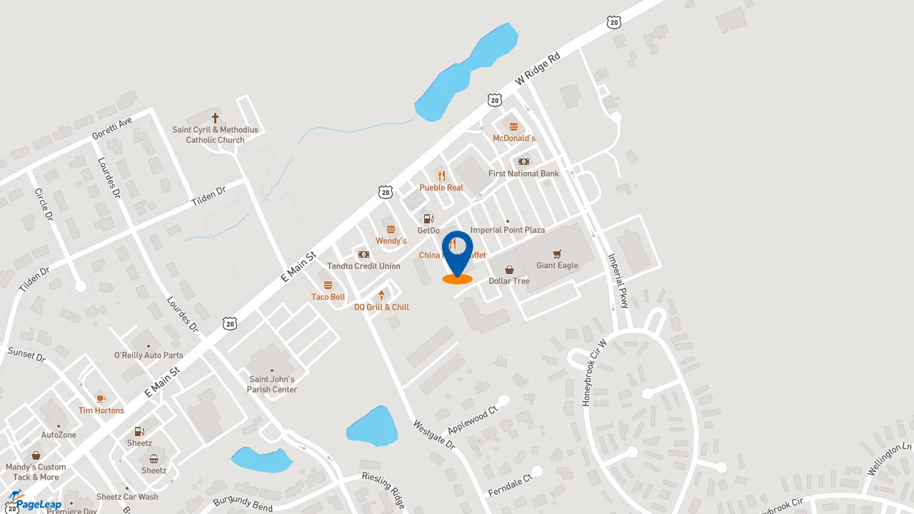 https://pageleap.com map showing location of Subway in Girard.
