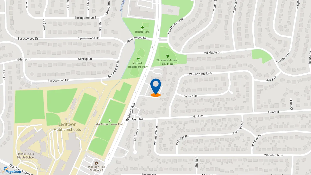 https://pageleap.com map showing location of Subway in Wantagh.