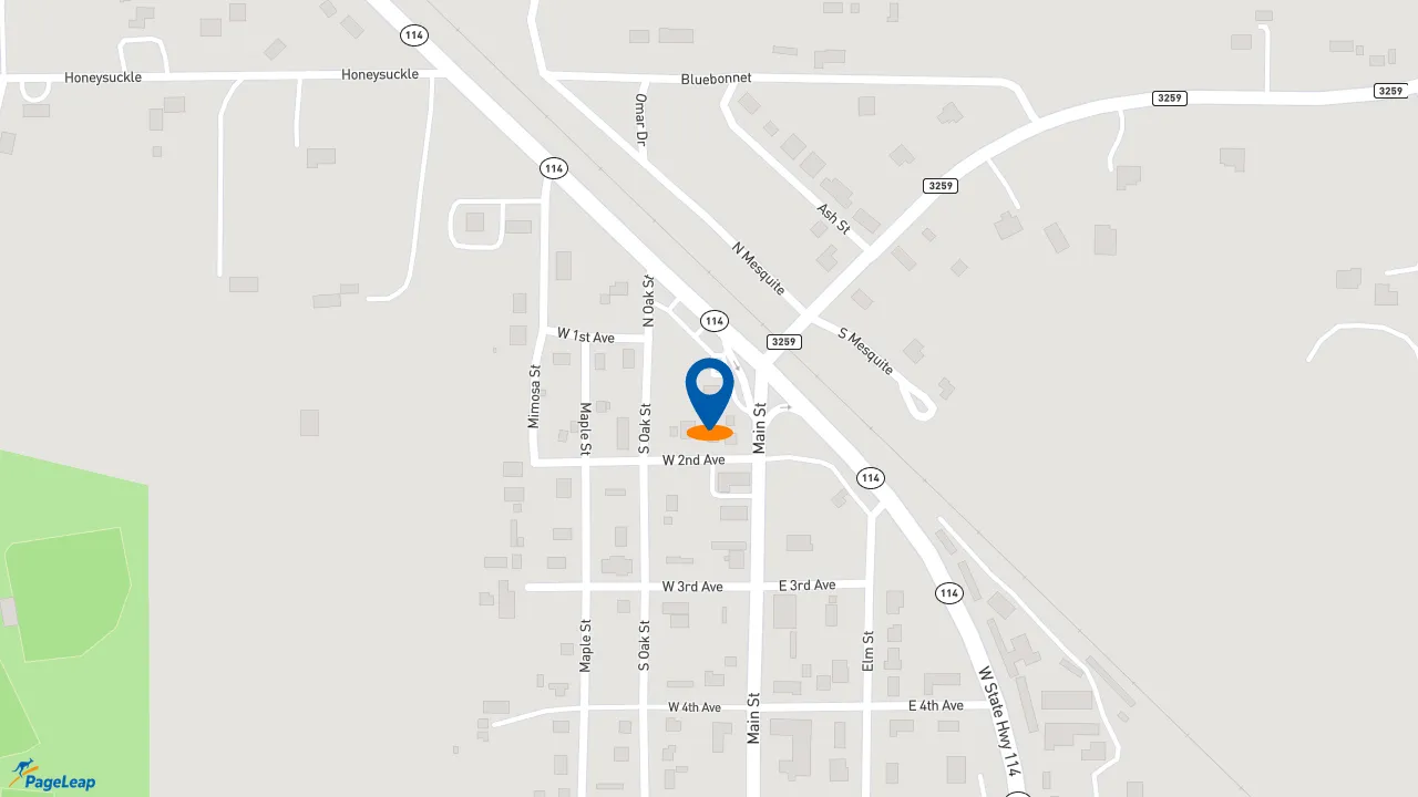 https://pageleap.com map showing location of Subway in Paradise.