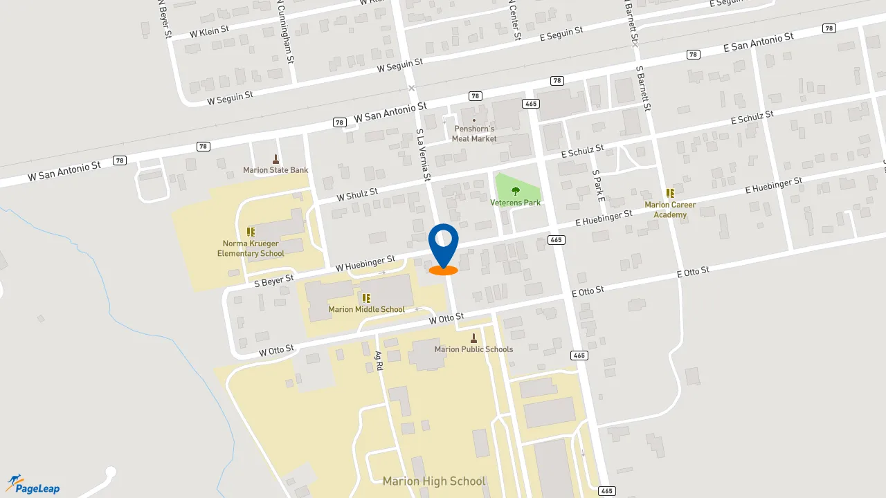 https://pageleap.com map showing location of Subway in Marion.