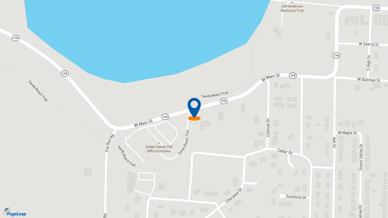 https://pageleap.com map showing location of Subway in Heber Springs.
