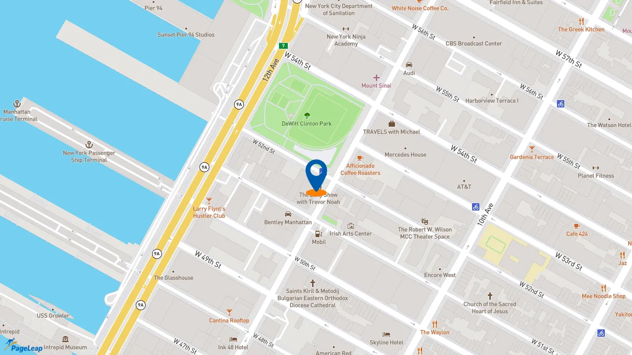 https://pageleap.com map showing location of Subway in City Of New York.