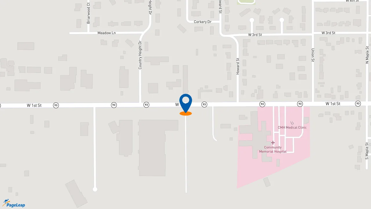 https://pageleap.com map showing location of Subway in Sumner.