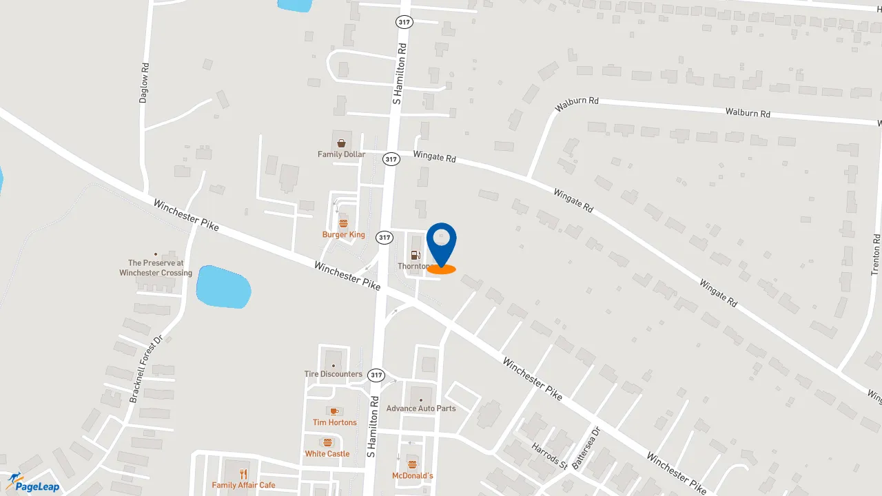 https://pageleap.com map showing location of Subway in Columbus.